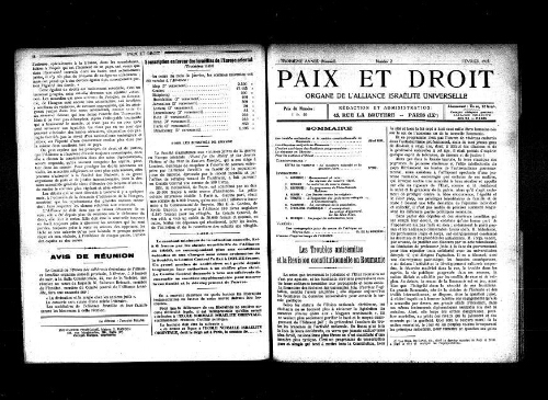 Paix et Droit.  (01/02/1923)